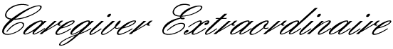 Caregiver's Certificate