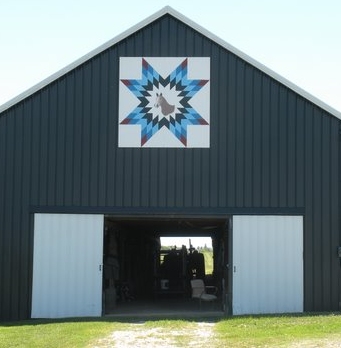 Bethlehem Star With Draft Horse--Barn Quilts